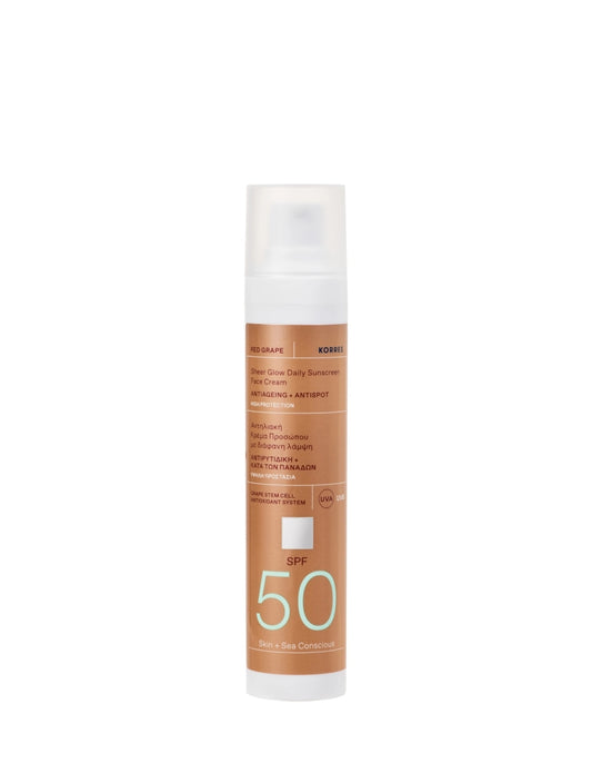 Korres - Red Grape Face Illuminating Sunscreen SPF50